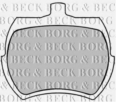 BORG & BECK bbp1409 -  Комплект тормозных колодок, дисковый тормоз